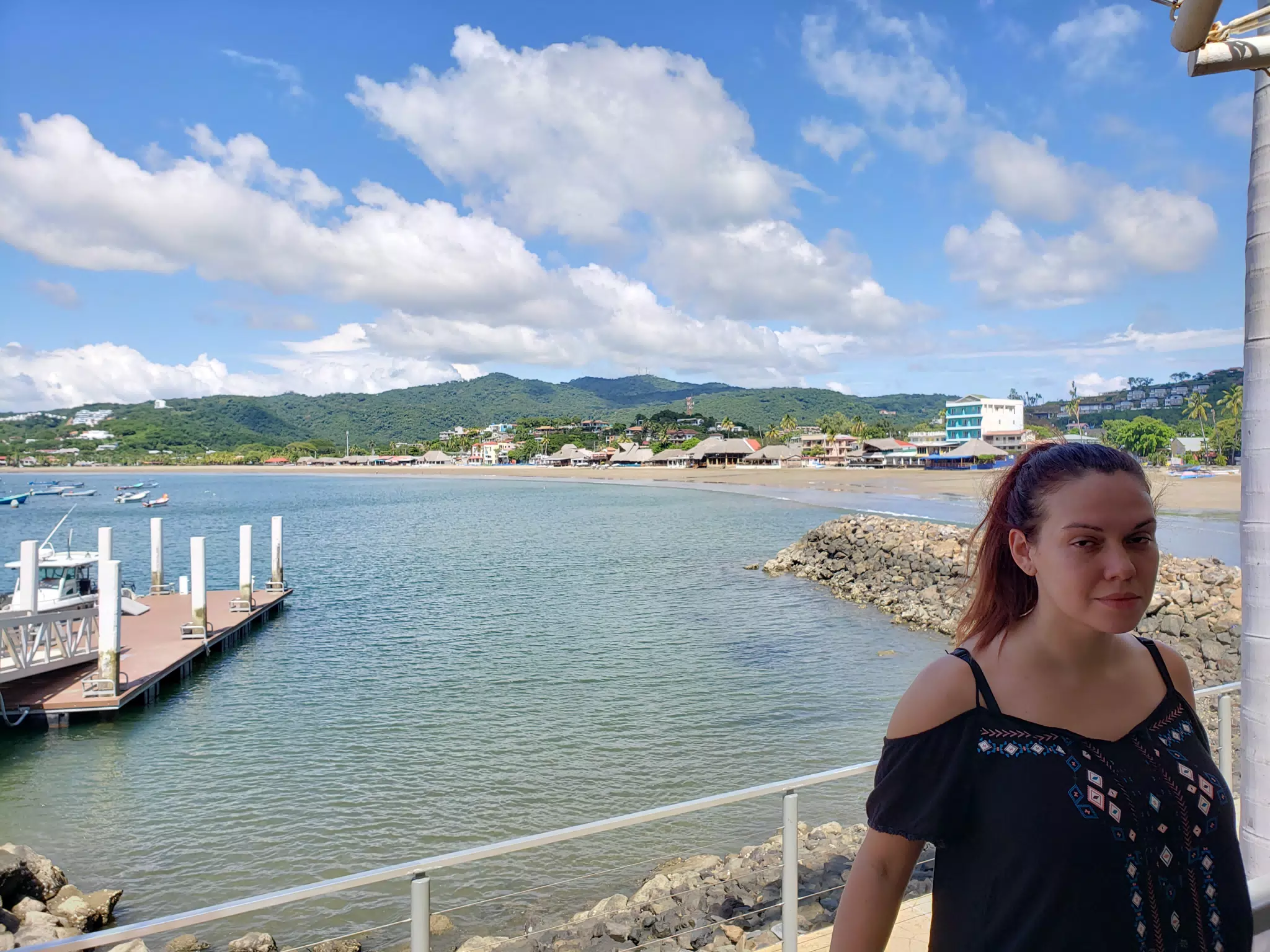 Rachel at the Port of San Juan del Sur
