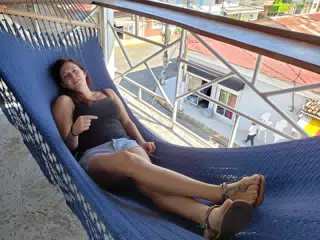 Rachel on Rooftop at El Barrio