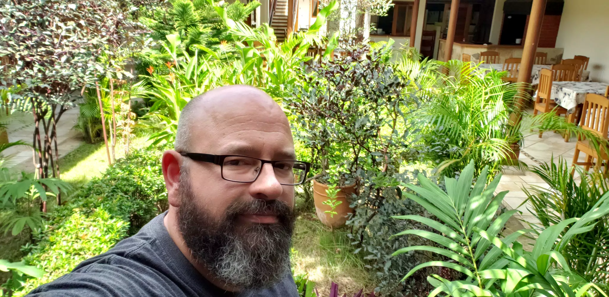 Scott in the El Almirante Gardin