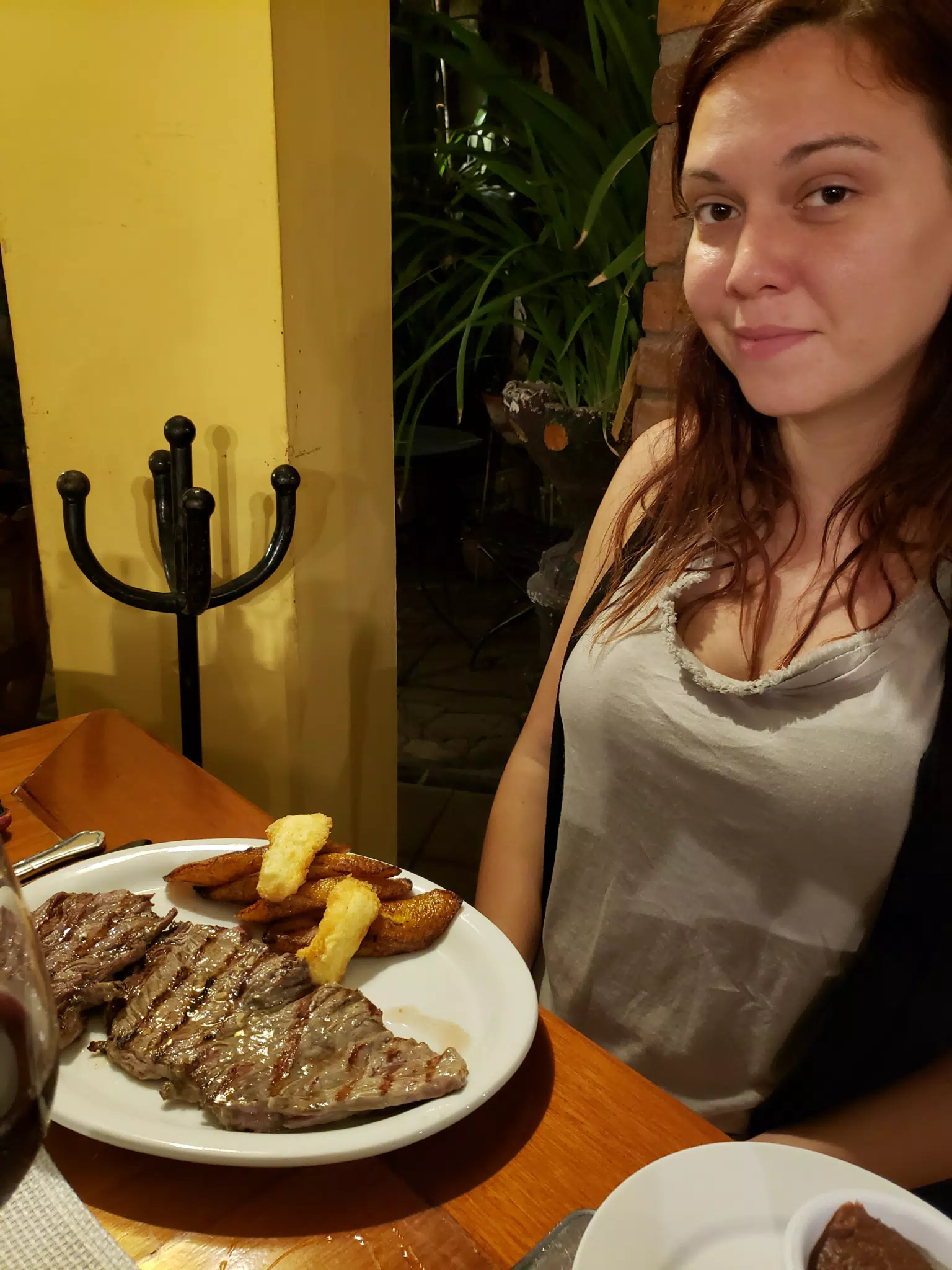 Rachel with Tenderloin at Restaurante El Zaguan in Granada