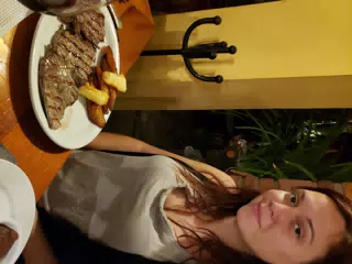 Rachel with Tenderloin at Restaurante El Zaguan in Granada