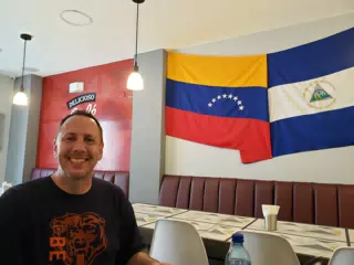 Allen at the Cafe Max and More 1930 in Granada