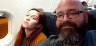 Rachel and Scott in Managua Airport