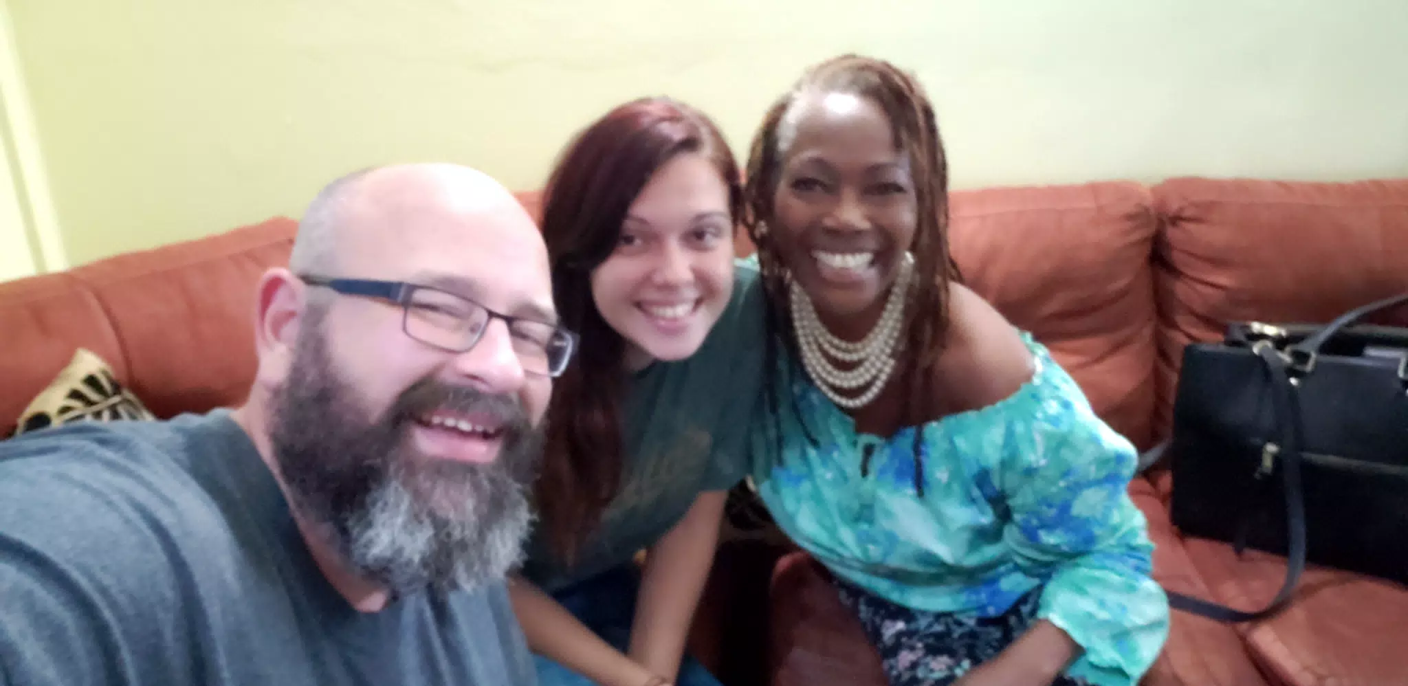 Scott, Rachel, and Beverly at Managua Airport