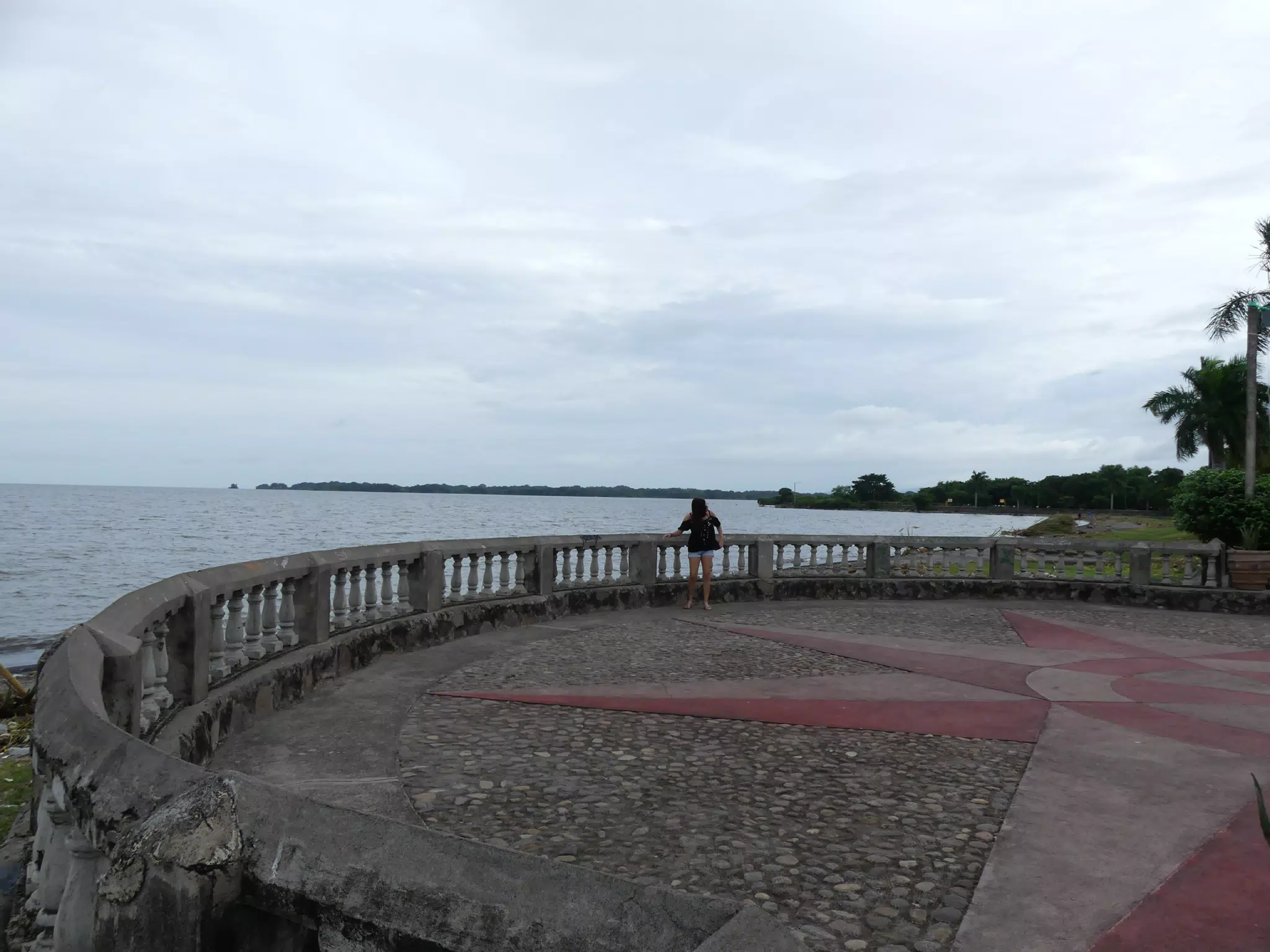 Rachel at the Granada Waterfront on Lago Nicaragua