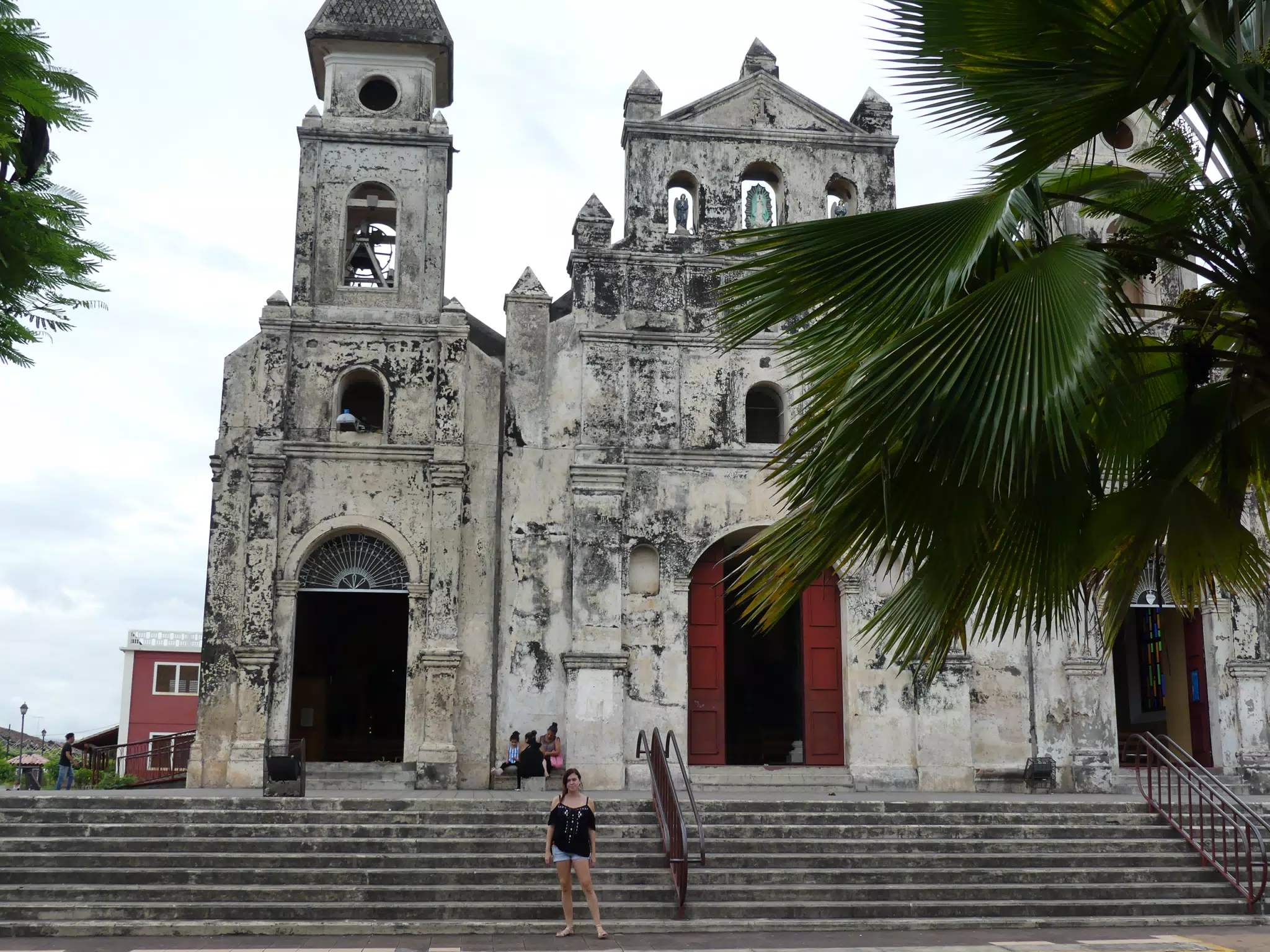 Rachel at Church of Guadalupe at Granada
