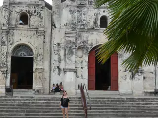 Rachel at the Church of Guadalupe
