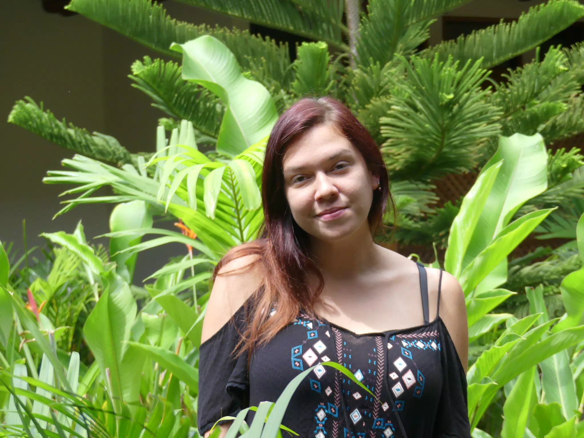 Rachel Posing in Granada Garden