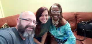 Scott, Rachel, and Beverly at Managua Airport