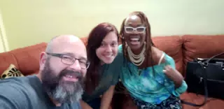 Scott, Rachel, and Beverly at Managua Airport