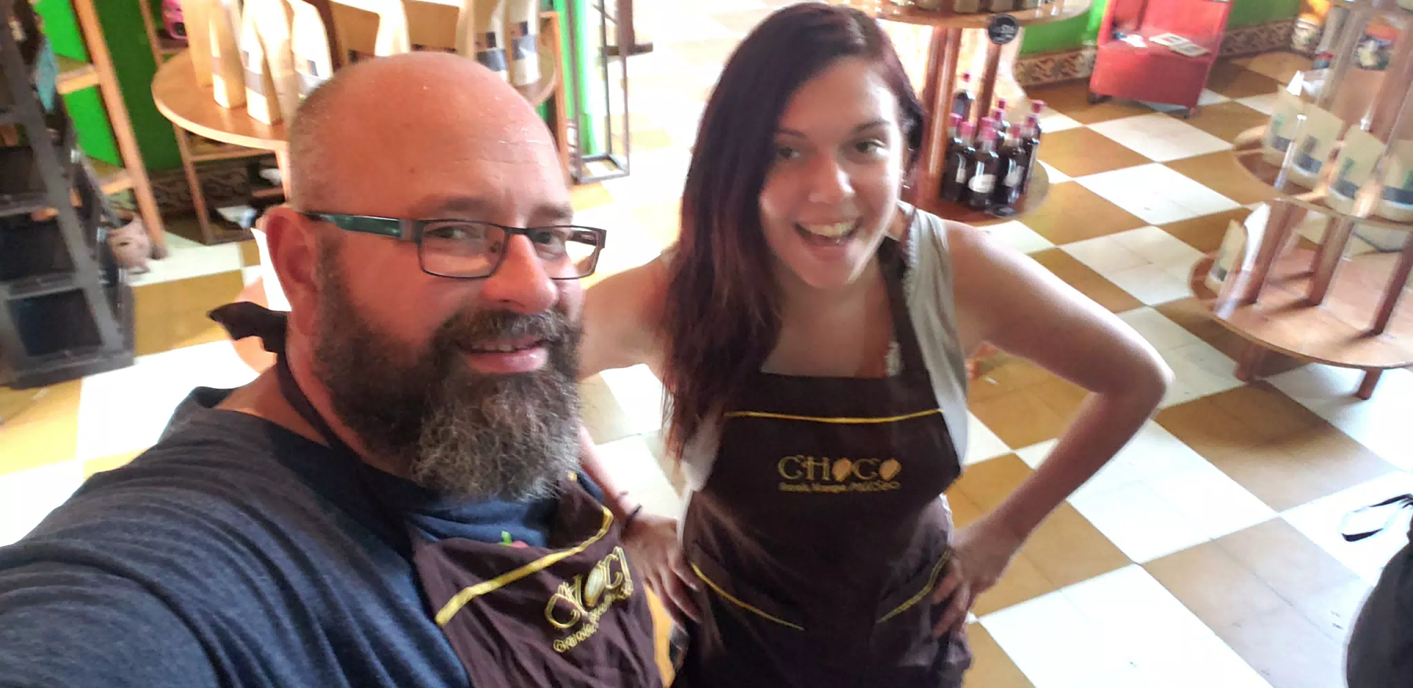 Scott and Rachel at the Choco Museo