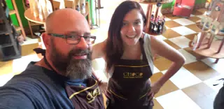 Scott and Rachel at the Choco Museo