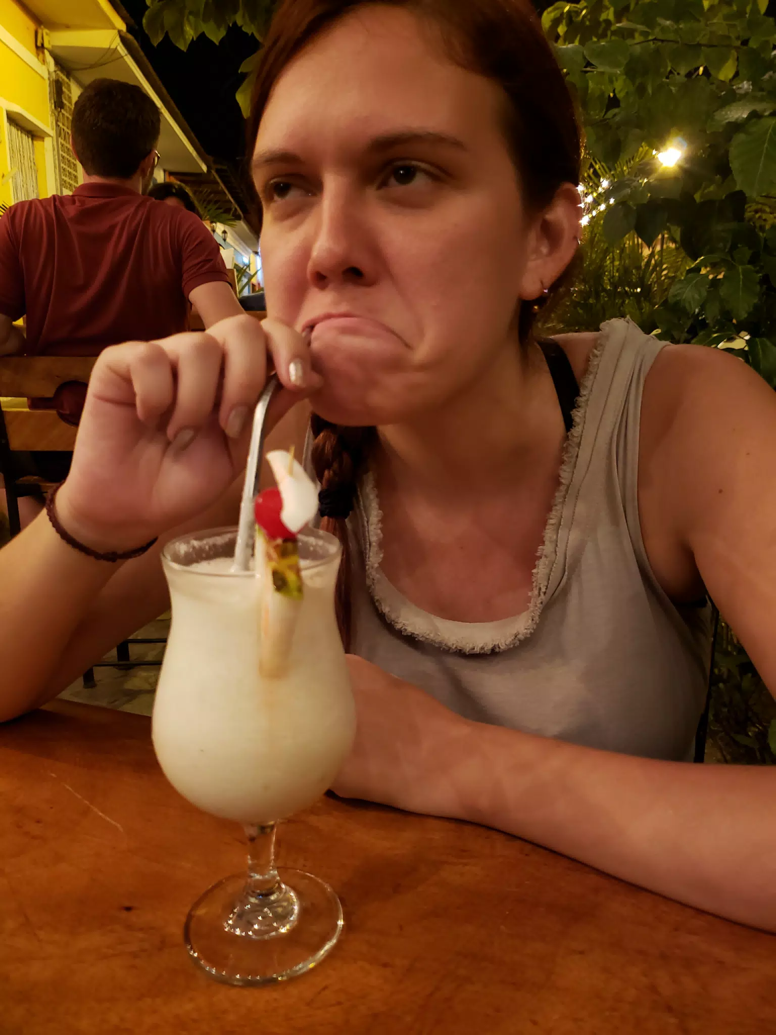 Rachel with Pina Colada
