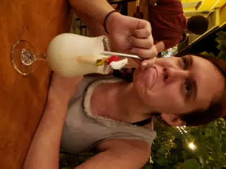 Rachel with Pina Colada