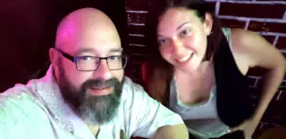Scott and Rachel at the Club in Granada
