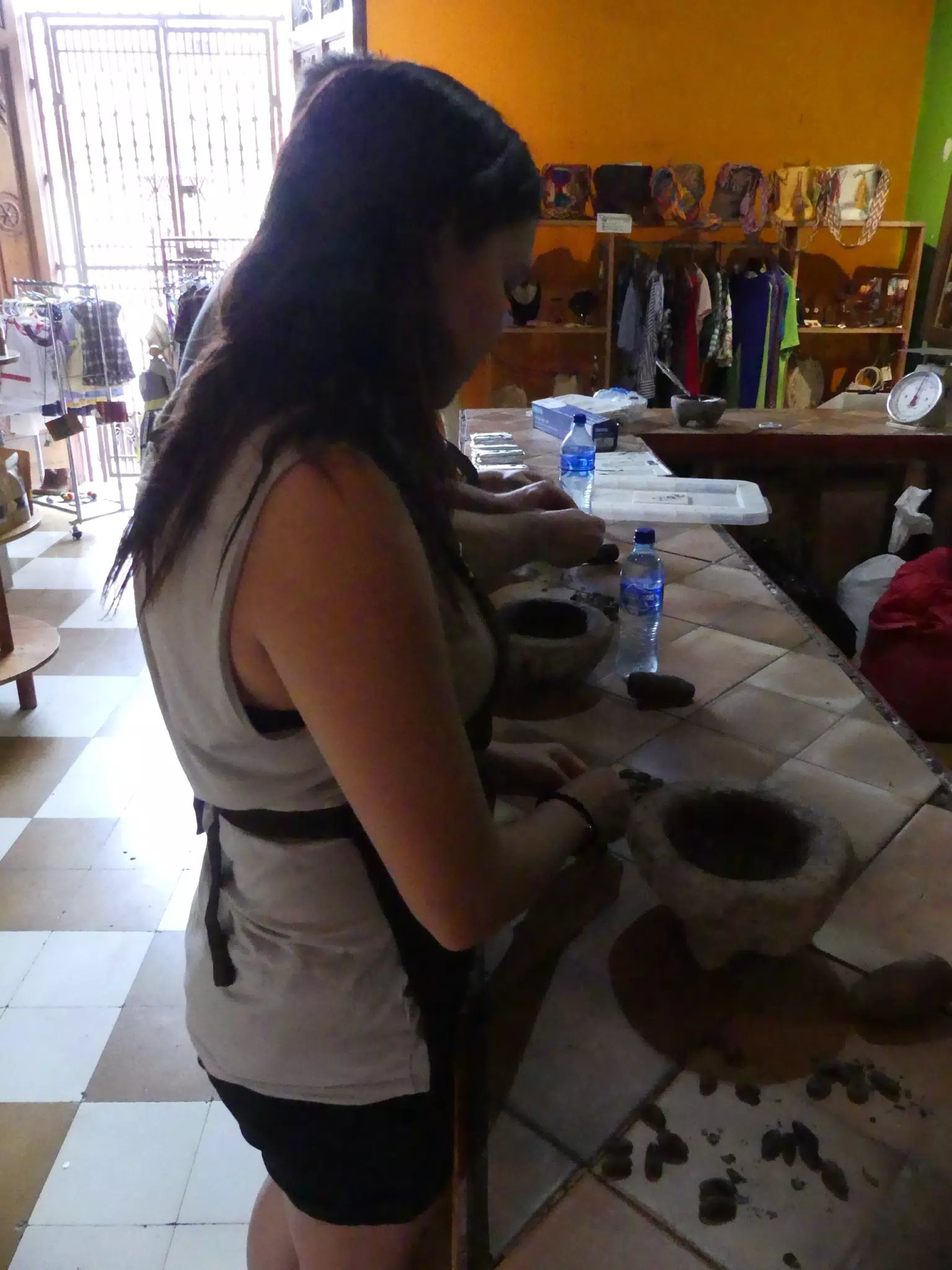 Rachel Preparing Chocolate Beans