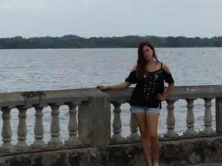 Rachel on Lago Nicaragua in Granada