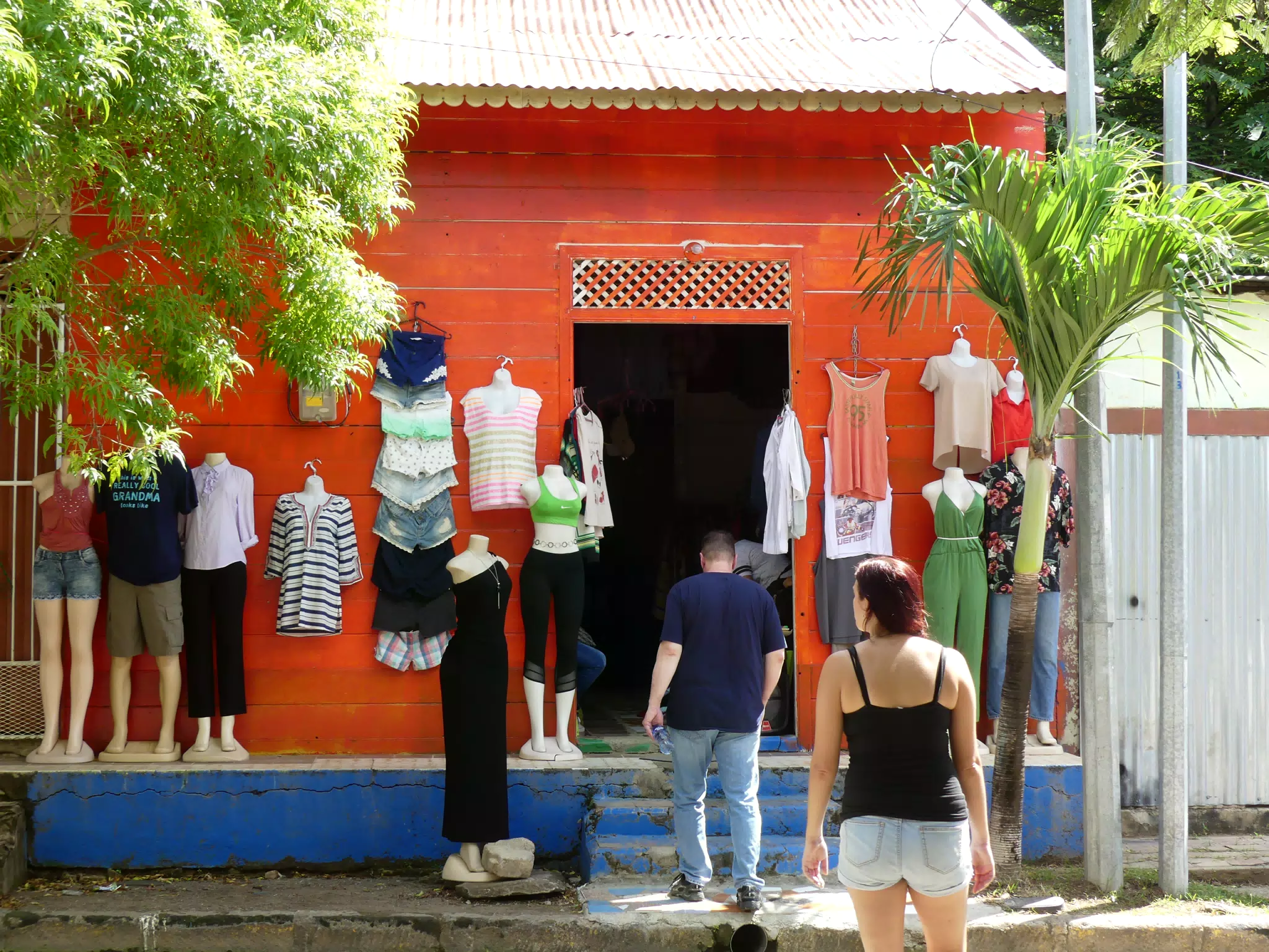 Rachel and Allen Entering Shop
