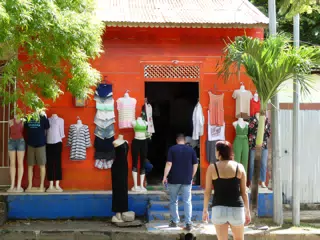 Rachel and Allen Entering Shop