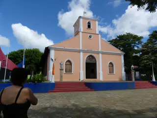 Rachel at the Church in San Juan del Sur