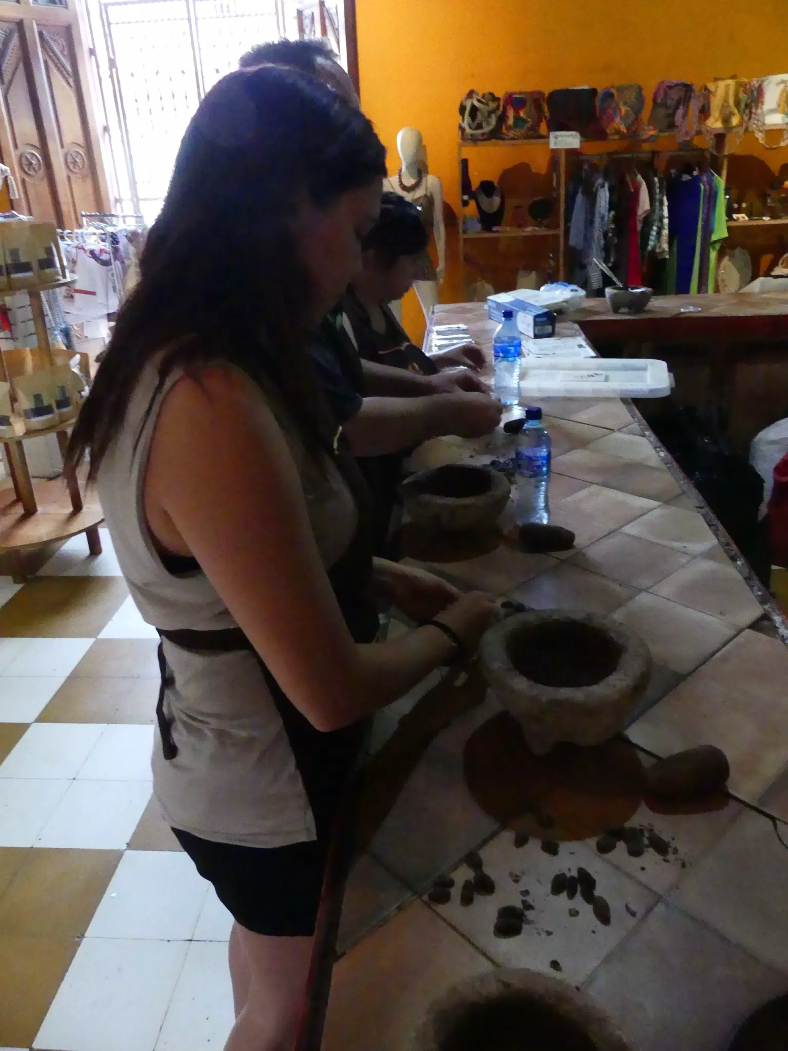 Rachel Preparing Chocolate Beans