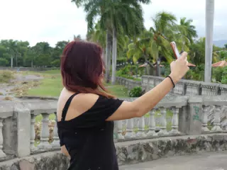 Rachel Demings Taking Selfie in Granada