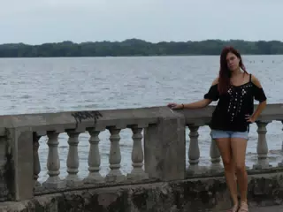 Rachel on Lago Nicaragua in Granada