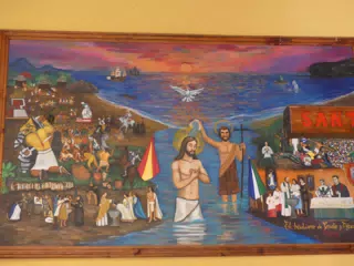 Painting in Church in San Juan del Sur