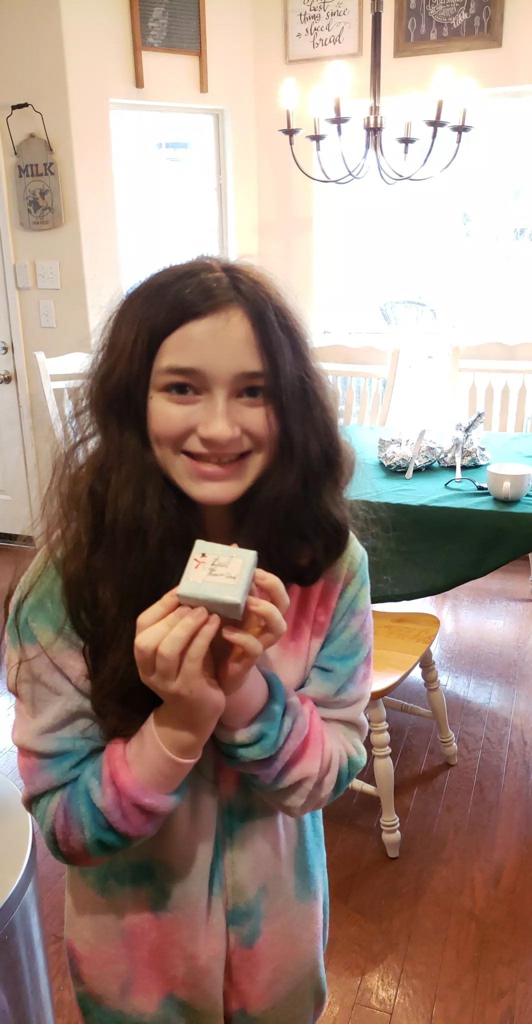 Liesl with Present
