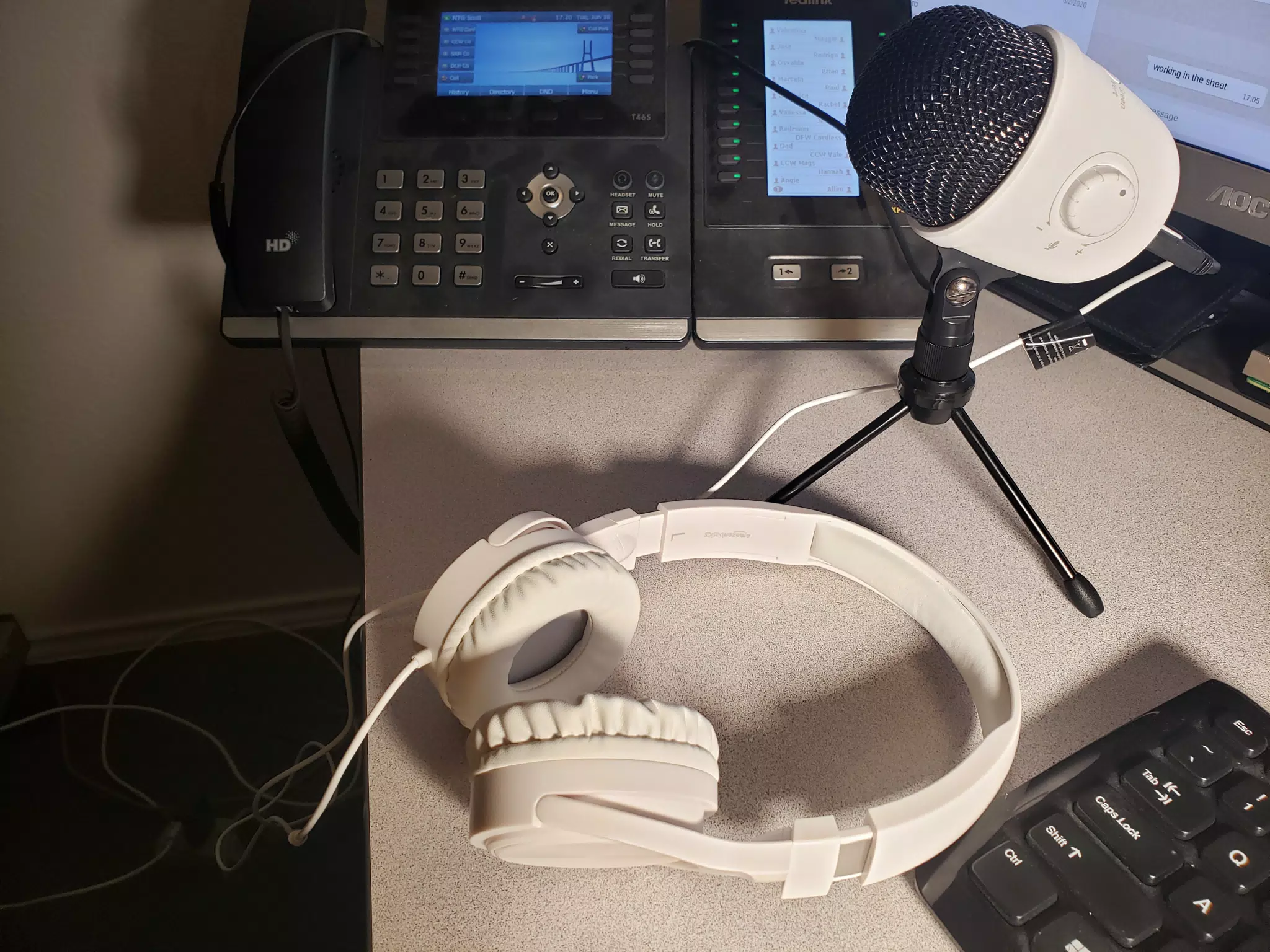 Amazon Basics Mic and Headphones Combo