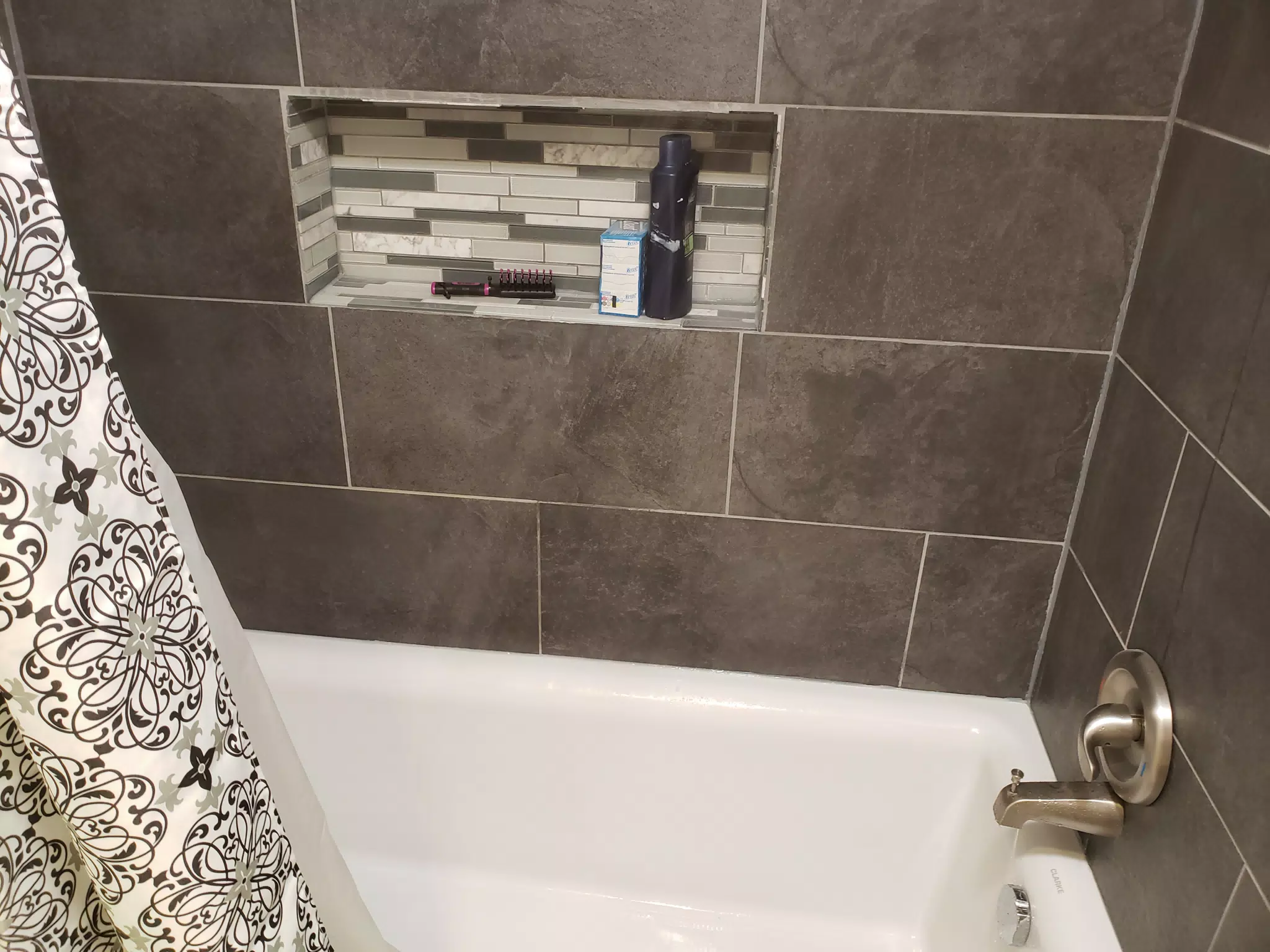 New Tile Work in the Hallway Bathroom