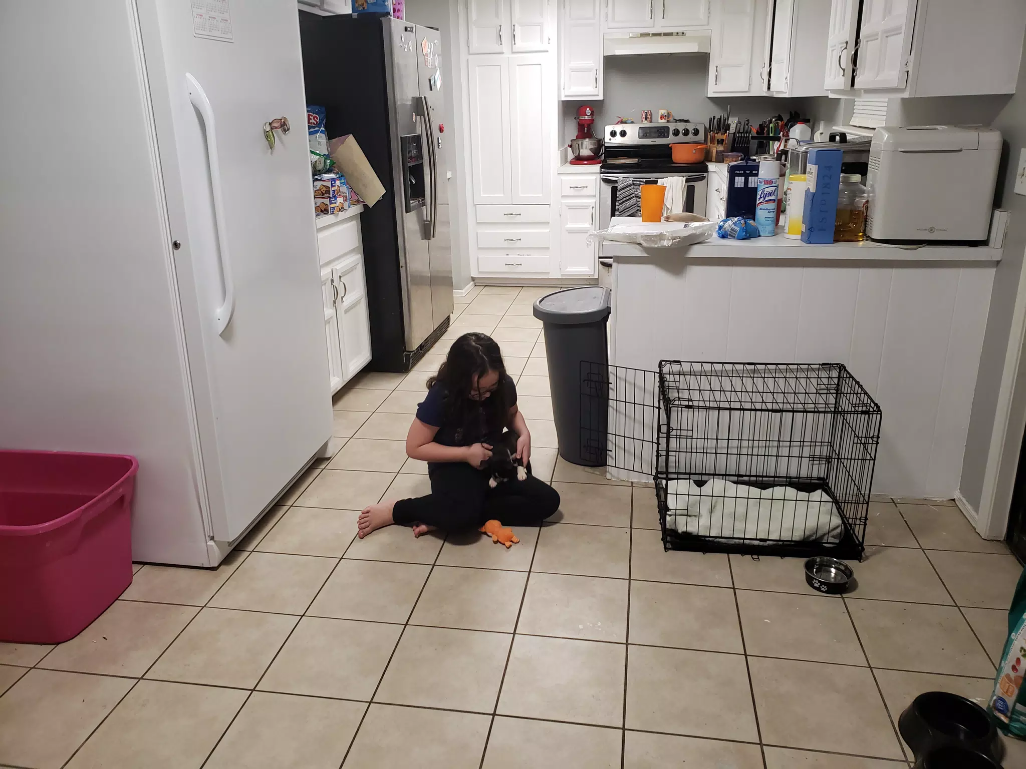 Luciana Playing with Clive