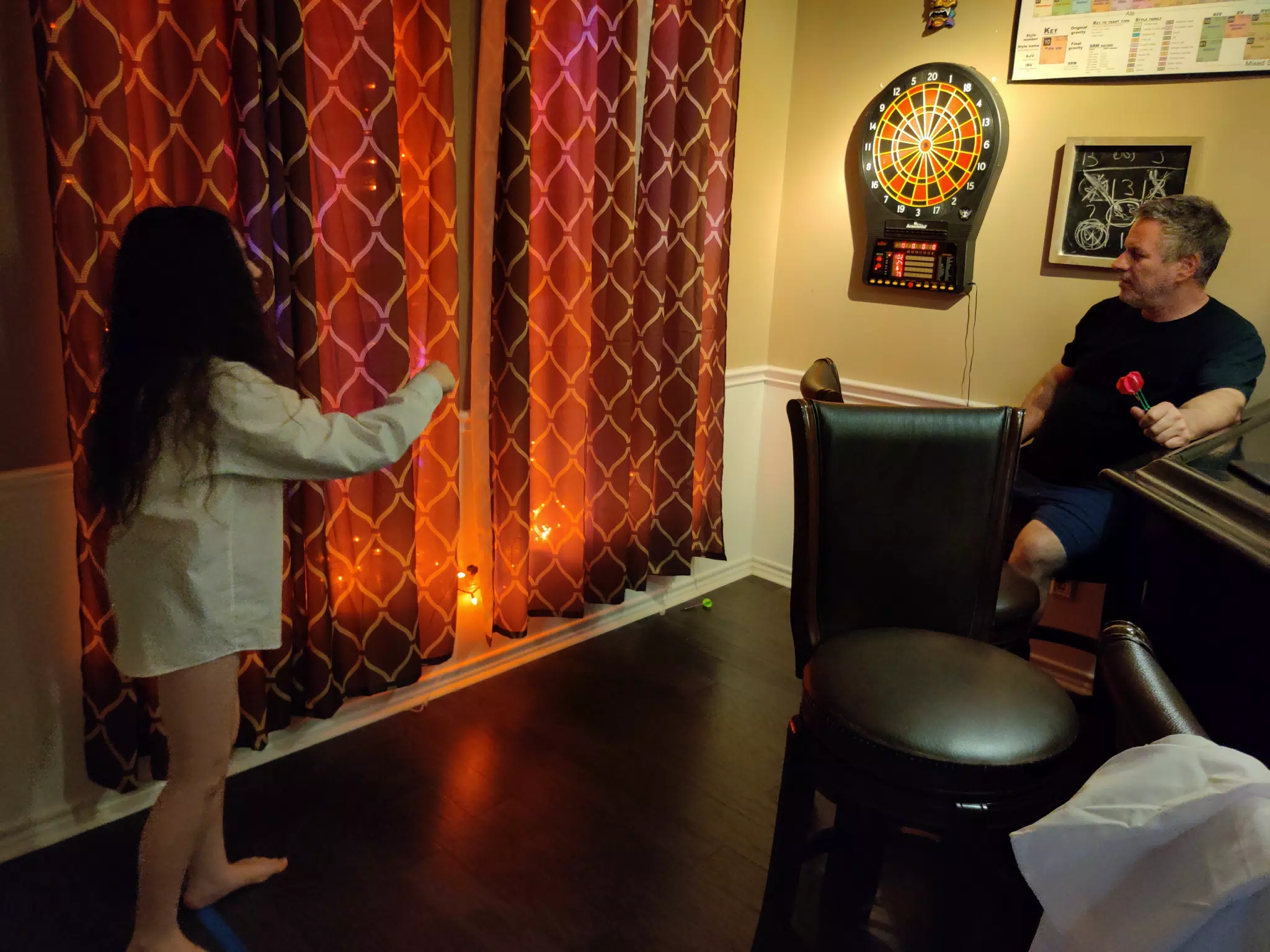 Liesl Playing Darts for the First Time