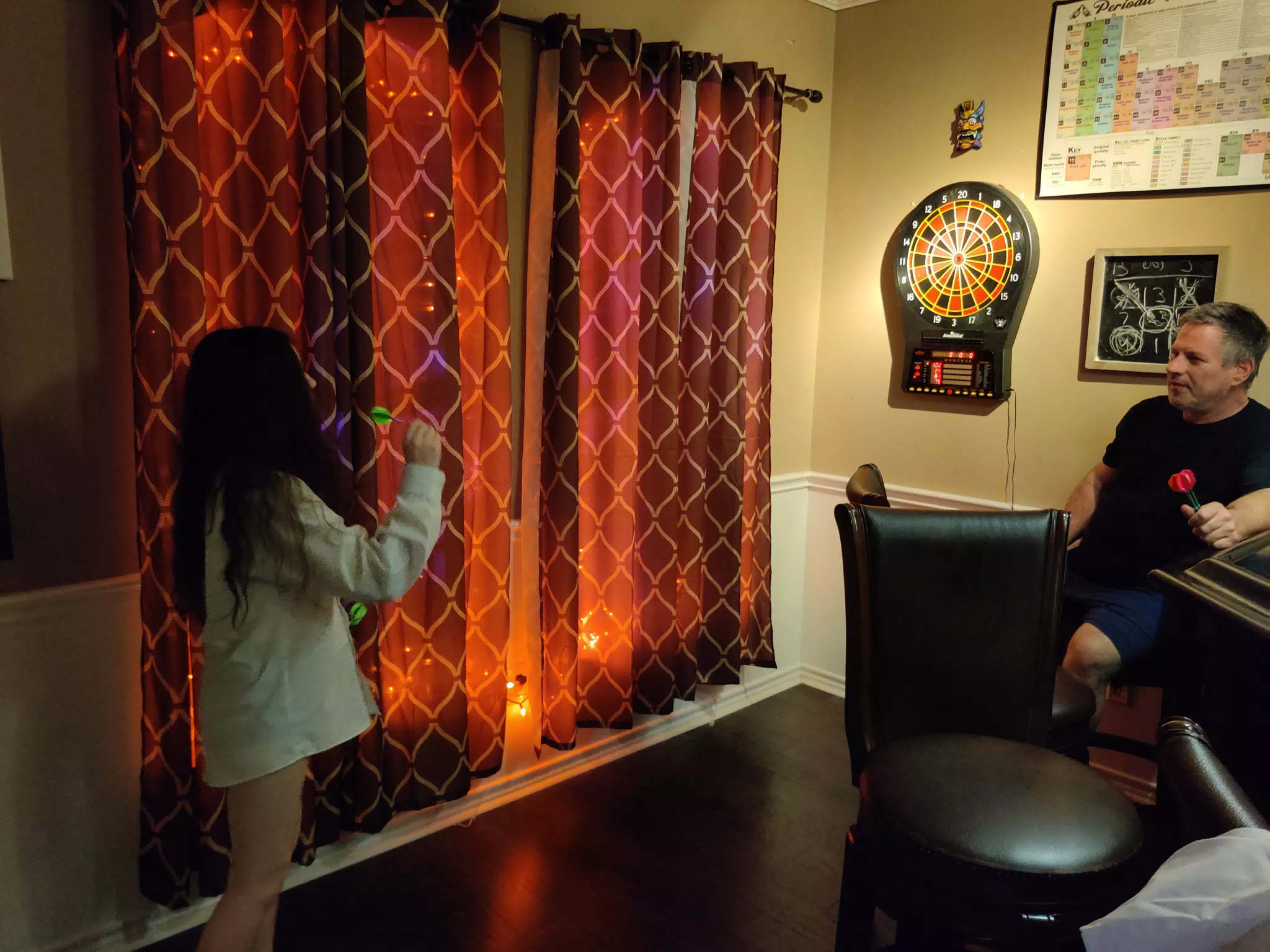 Liesl Playing Darts for the First Time