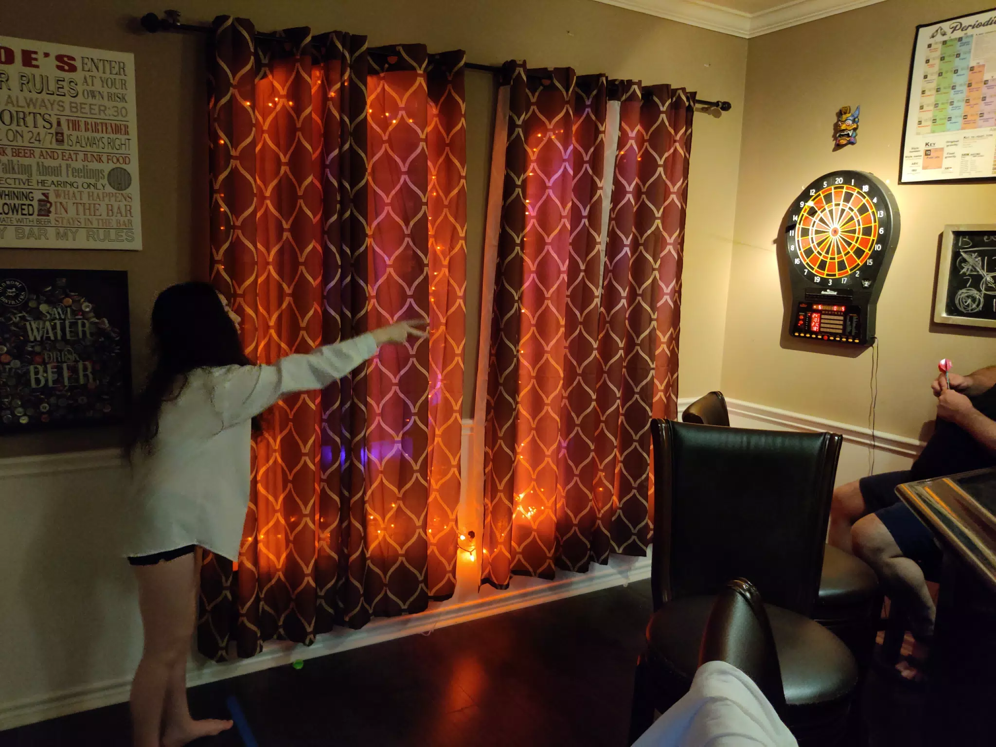 Liesl Playing Darts for the First Time