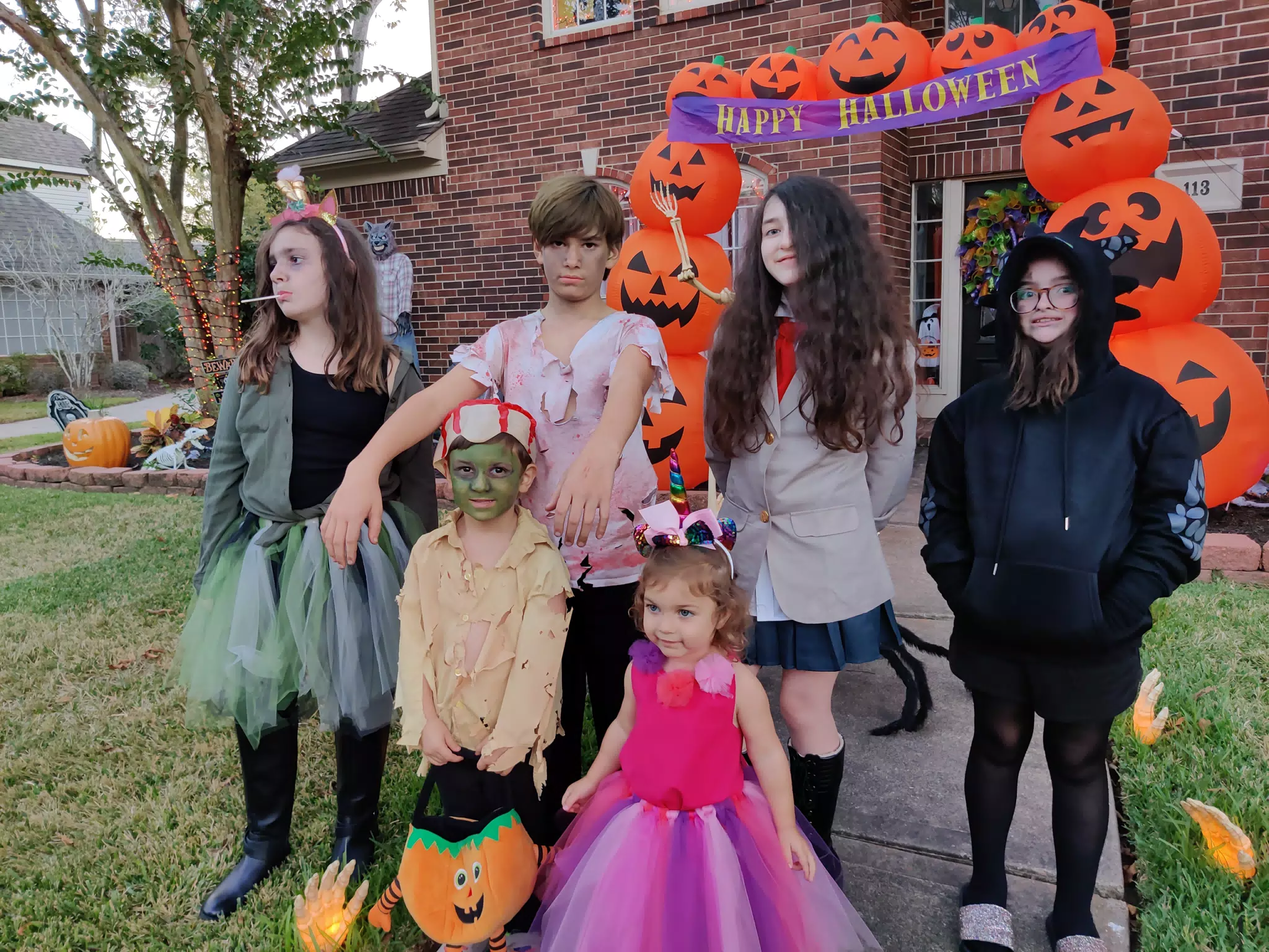 The Kids Dressed Up for Halloween 2020