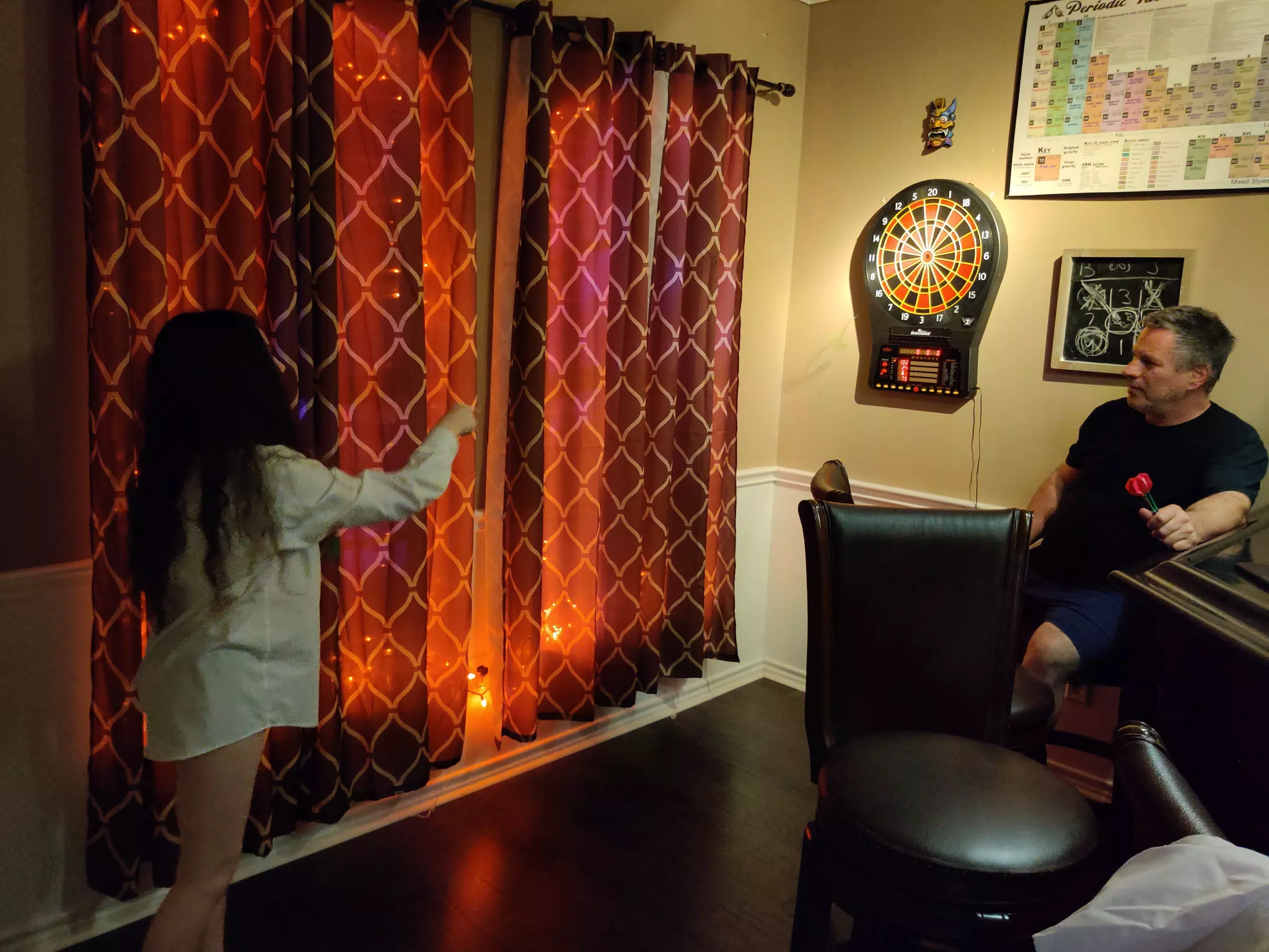 Liesl Playing Darts for the First Time