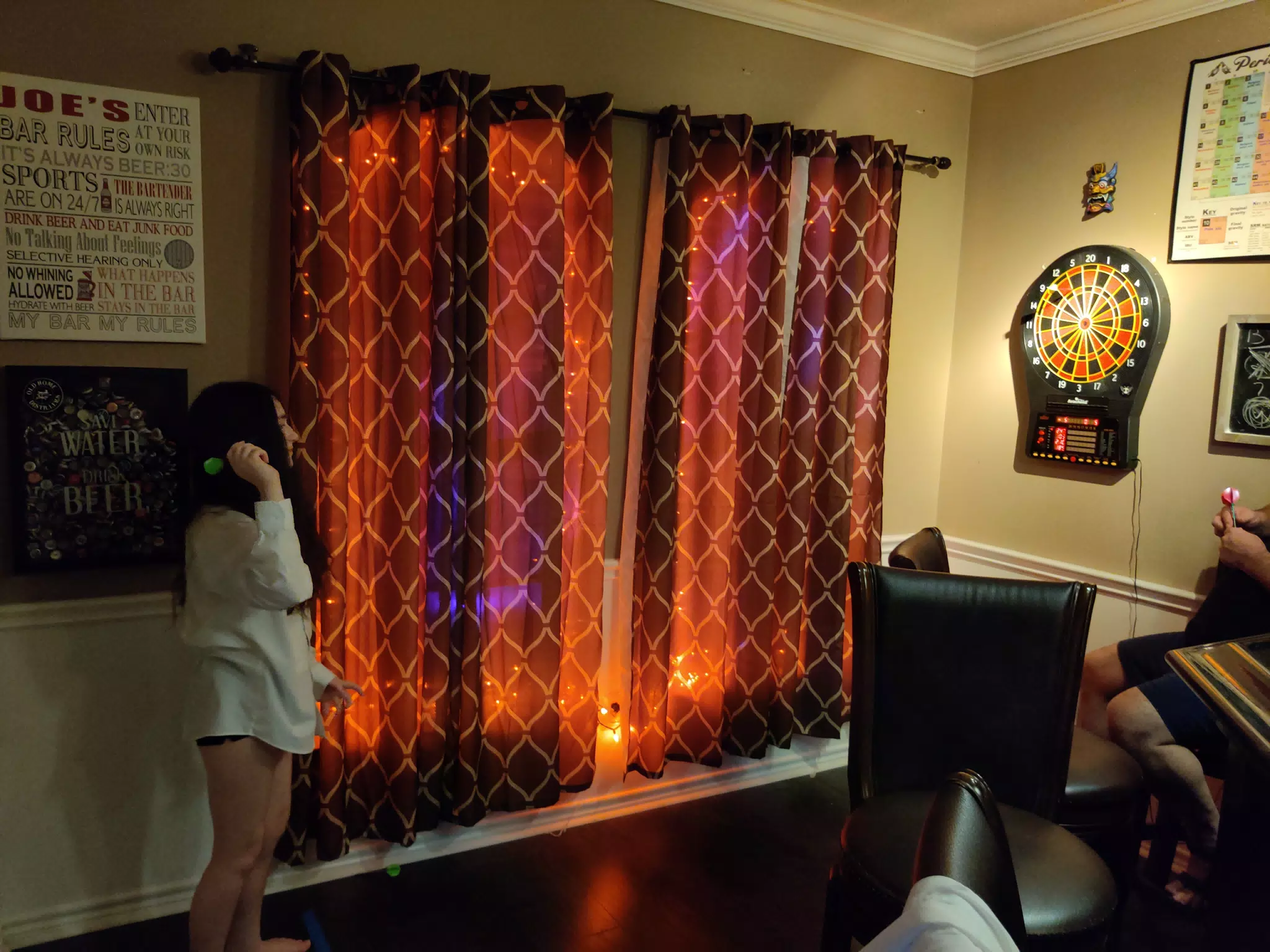 Liesl Playing Darts for the First Time
