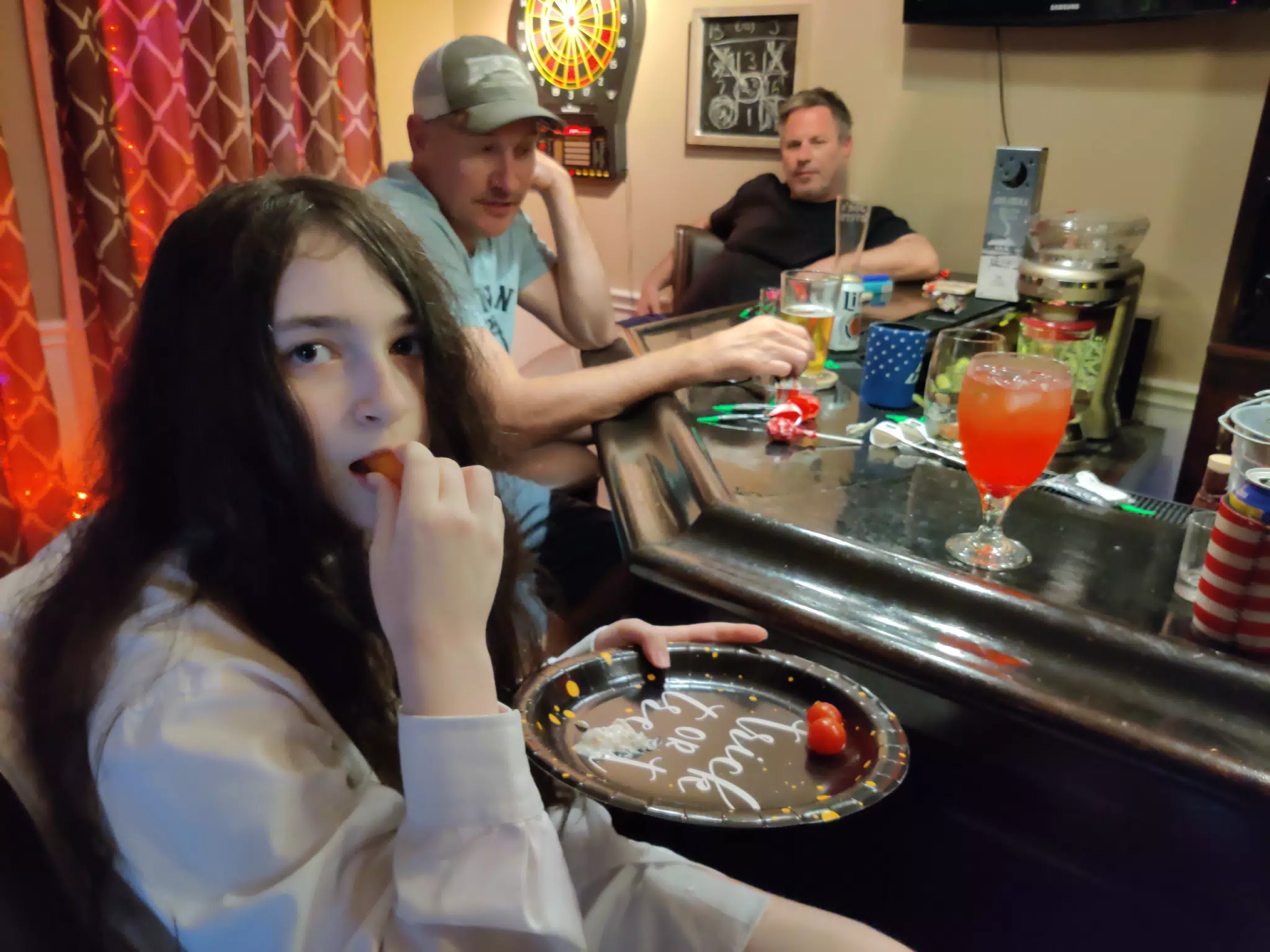 Liesl Snacking at Joe's Tavern