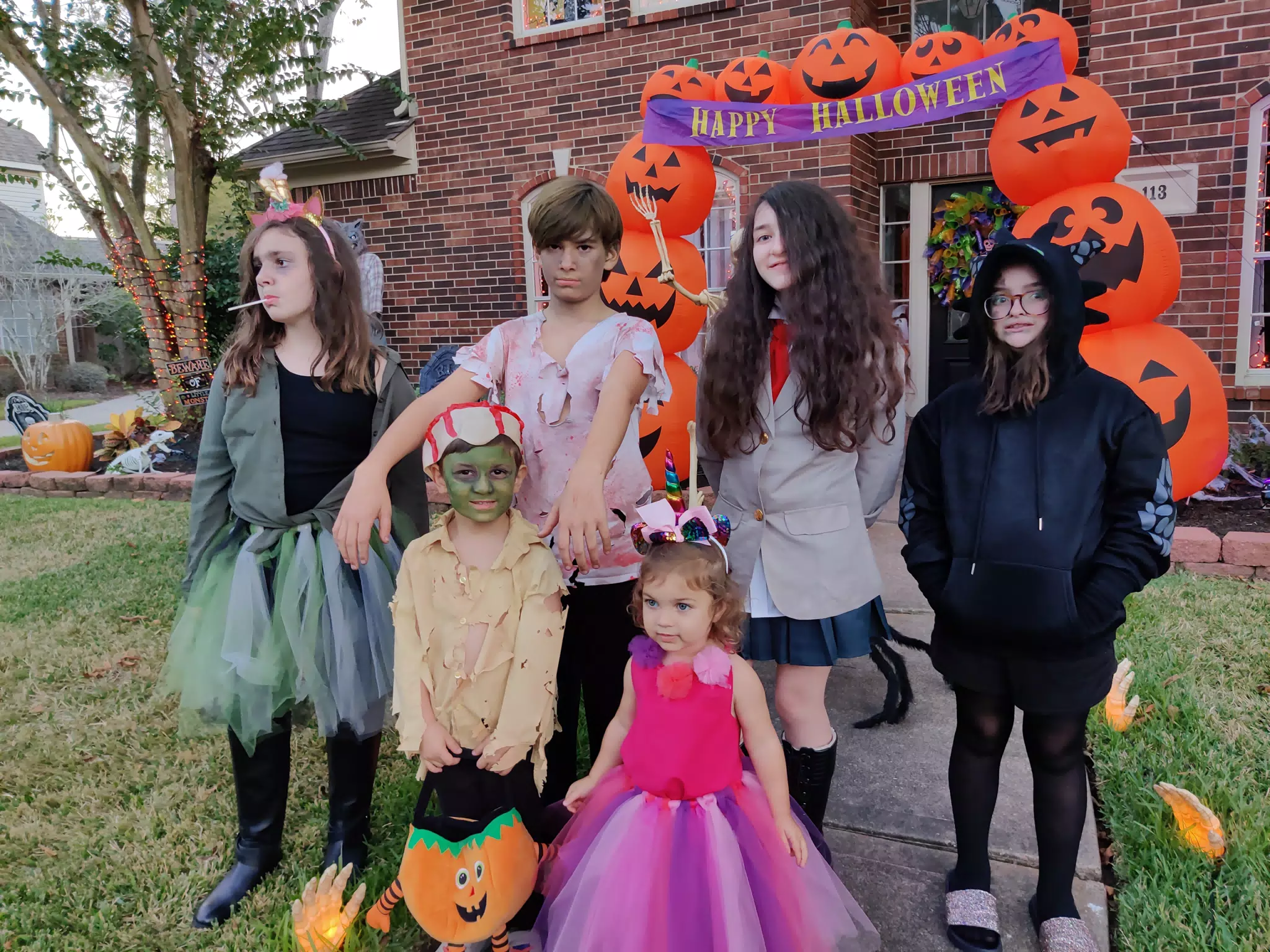 The Kids Dressed Up for Halloween 2020