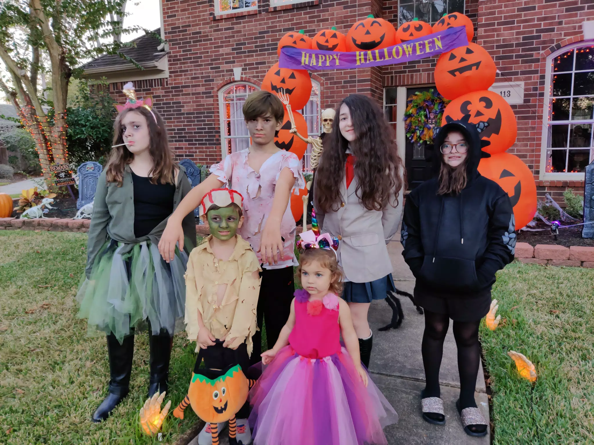 The Kids Dressed Up for Halloween 2020