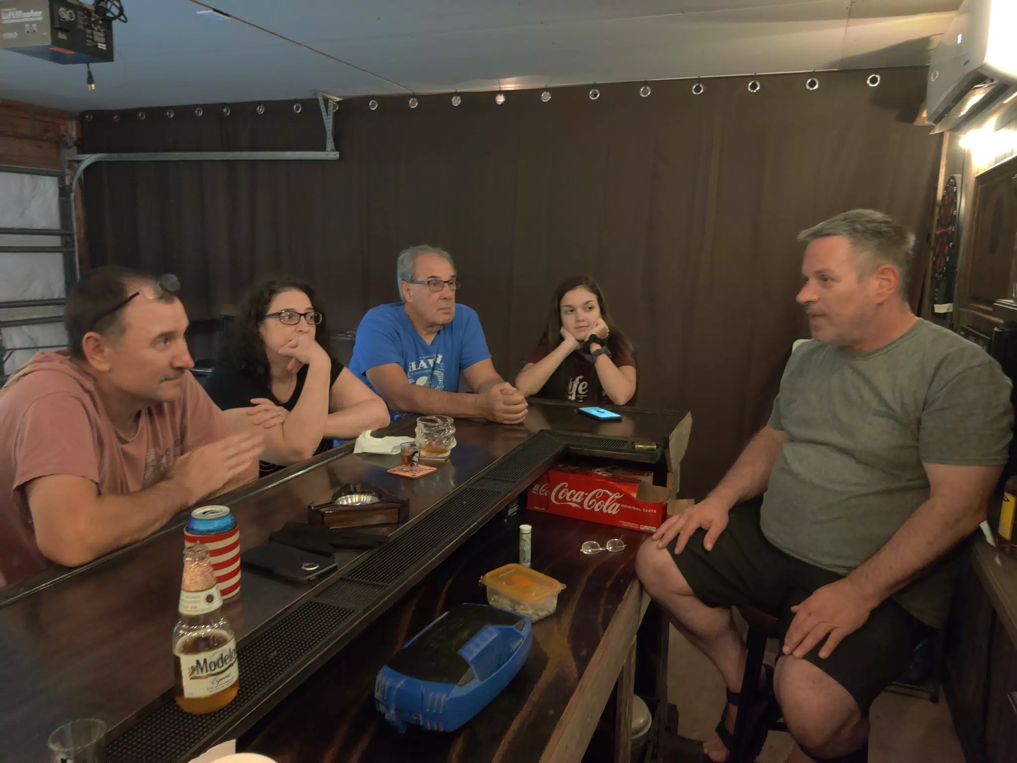 Hanging at Bennie's Bar