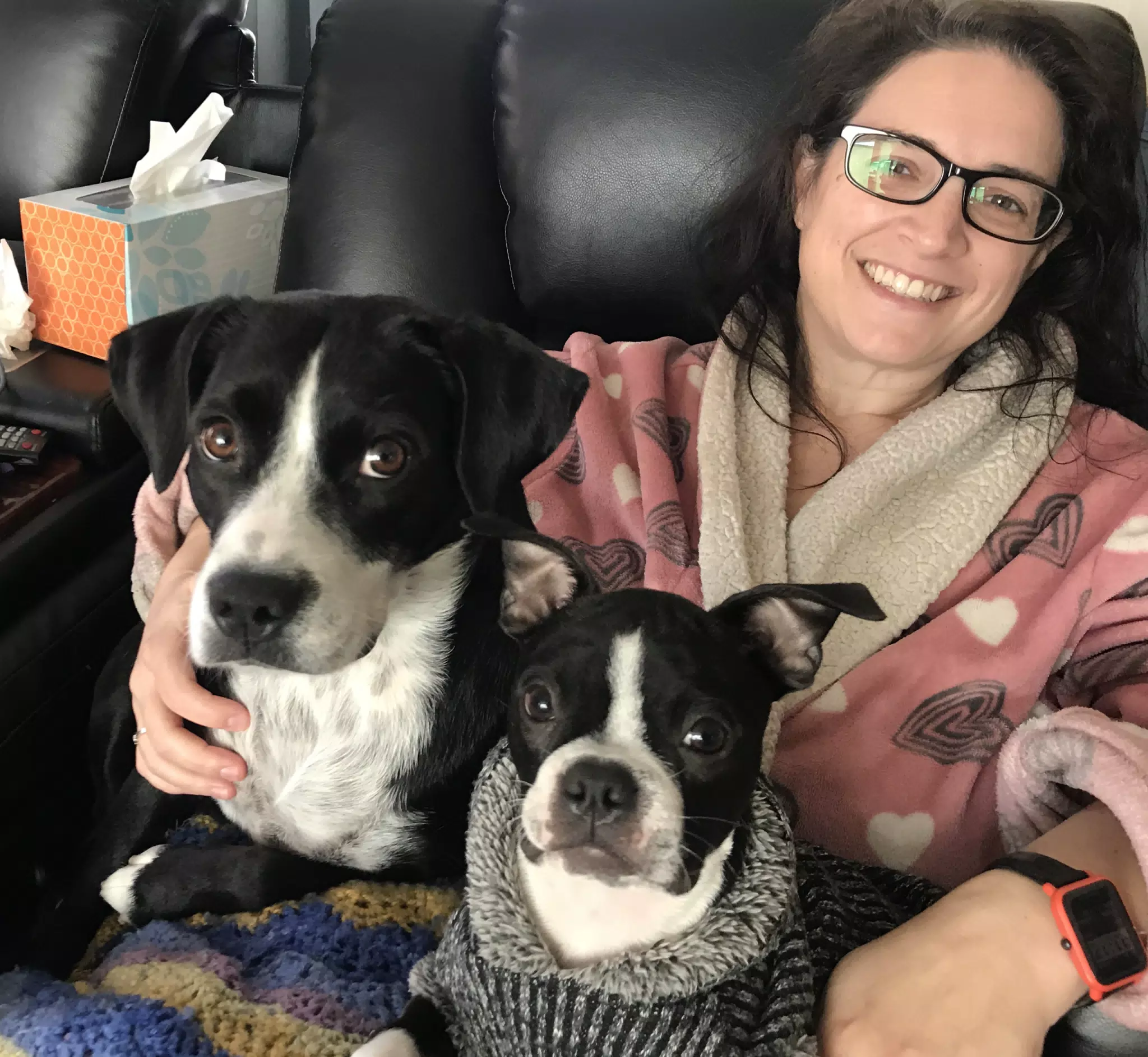 Warm Doggie Snuggles During the Texas Power Outage