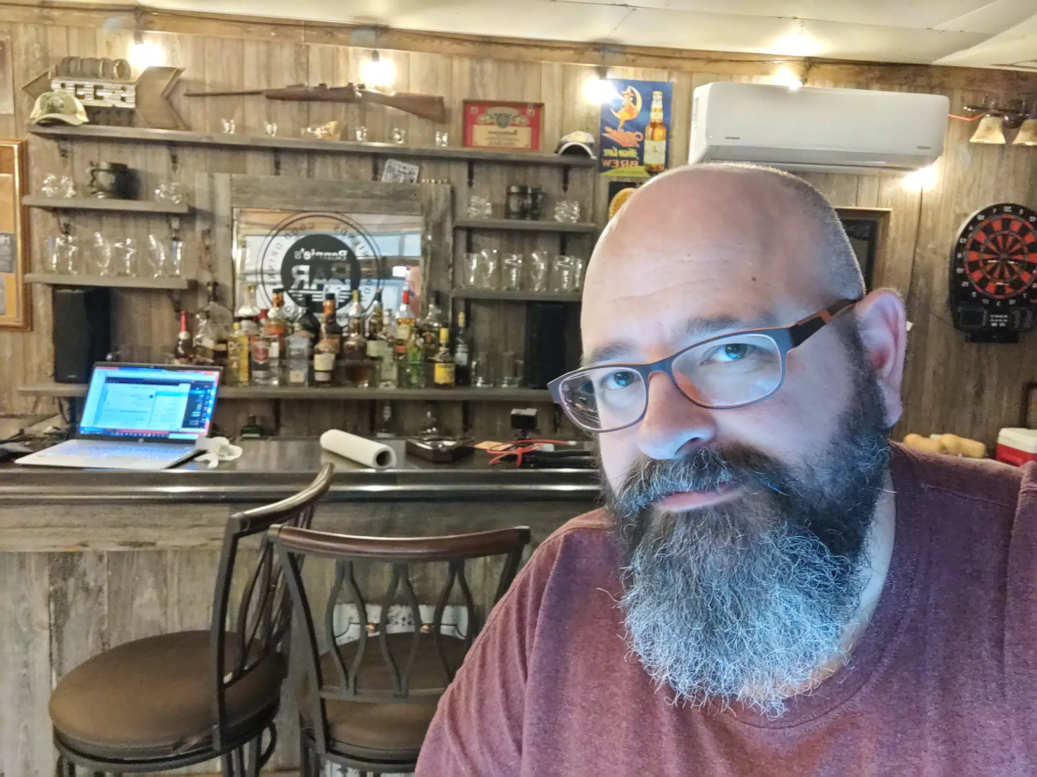 Selfie at Bennie's Bar, Friendswood