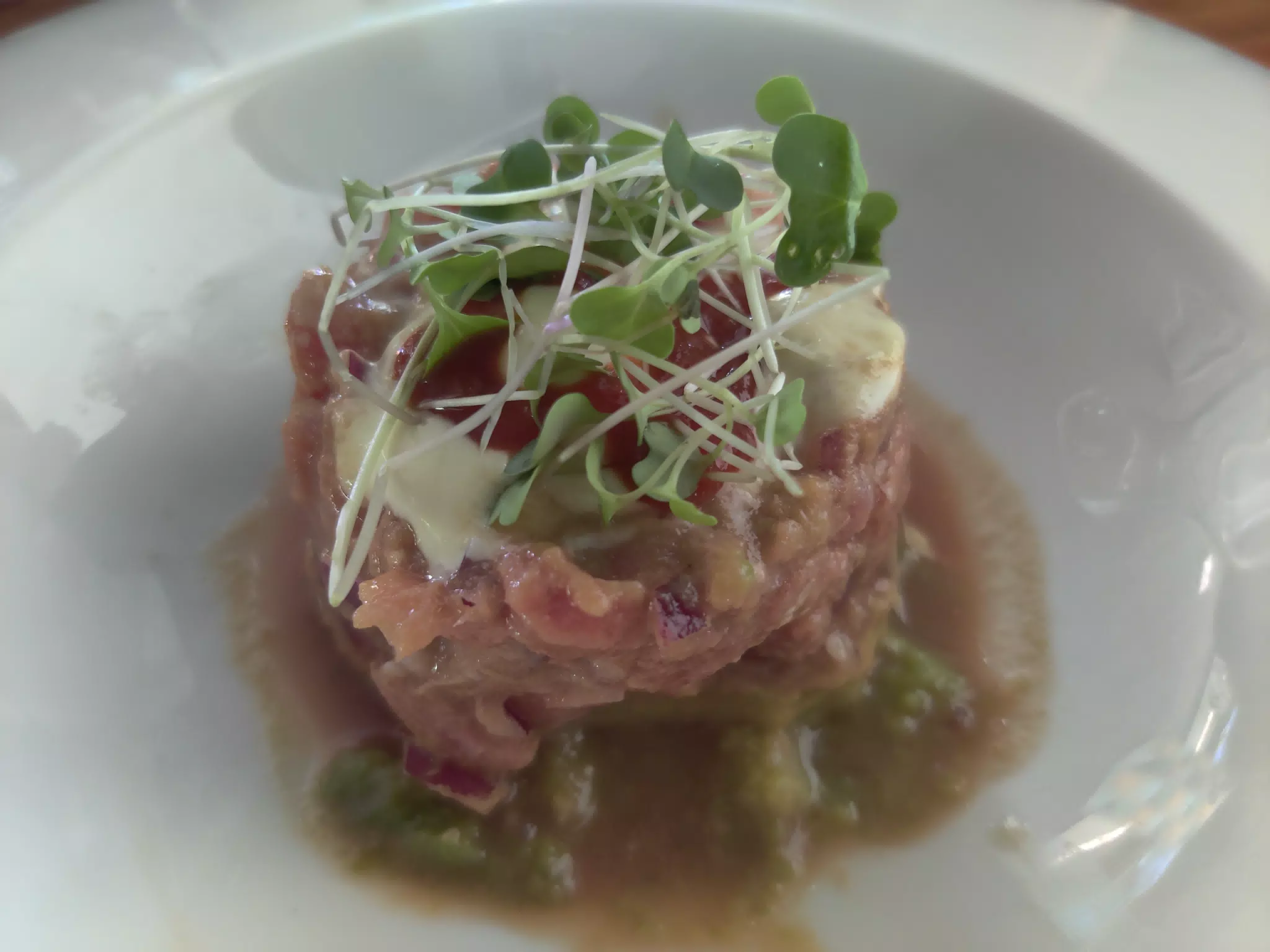 Tuna Tartare at the Barrio Cafe in Managua