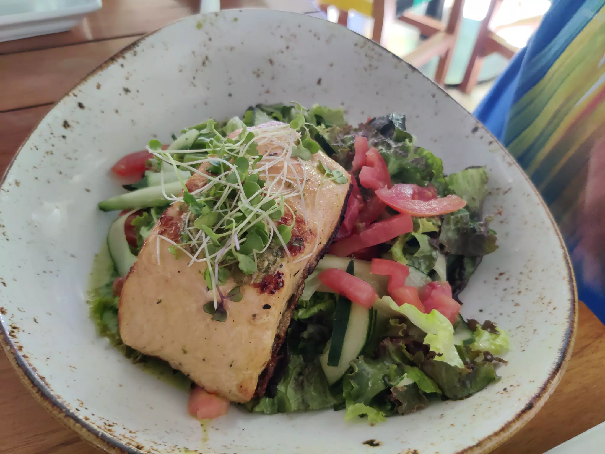 Skinny Salmon at the Barrio Cafe in Managua