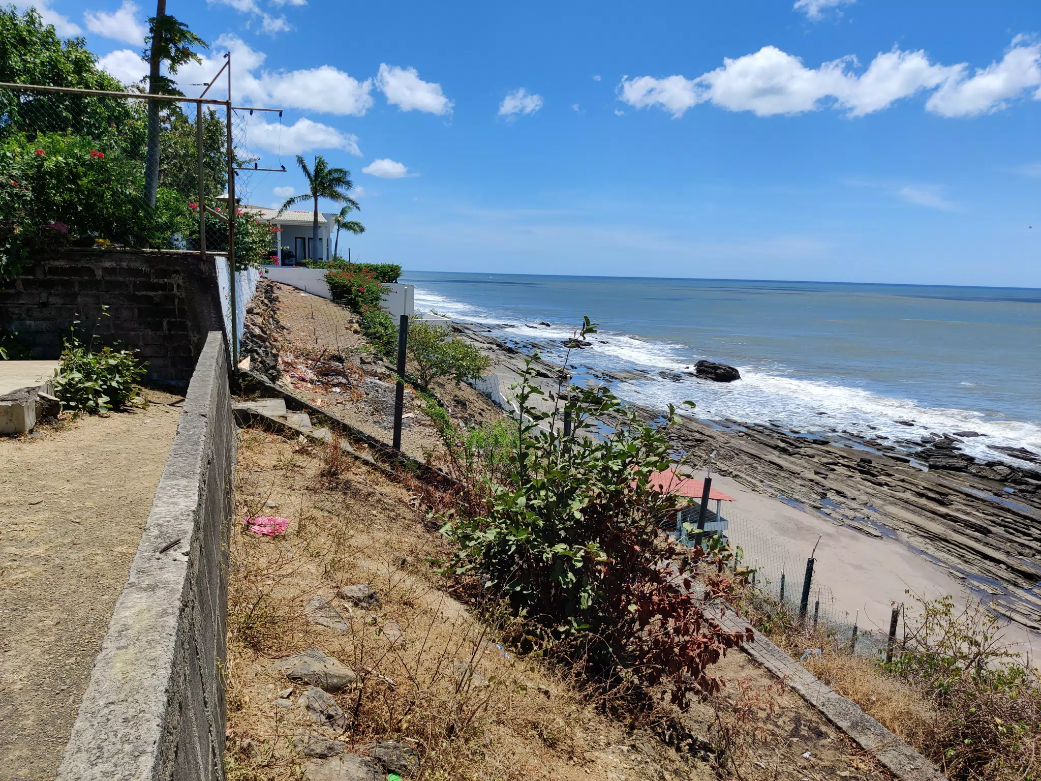 Cliffs at La Boquita Beach in Nicaragua