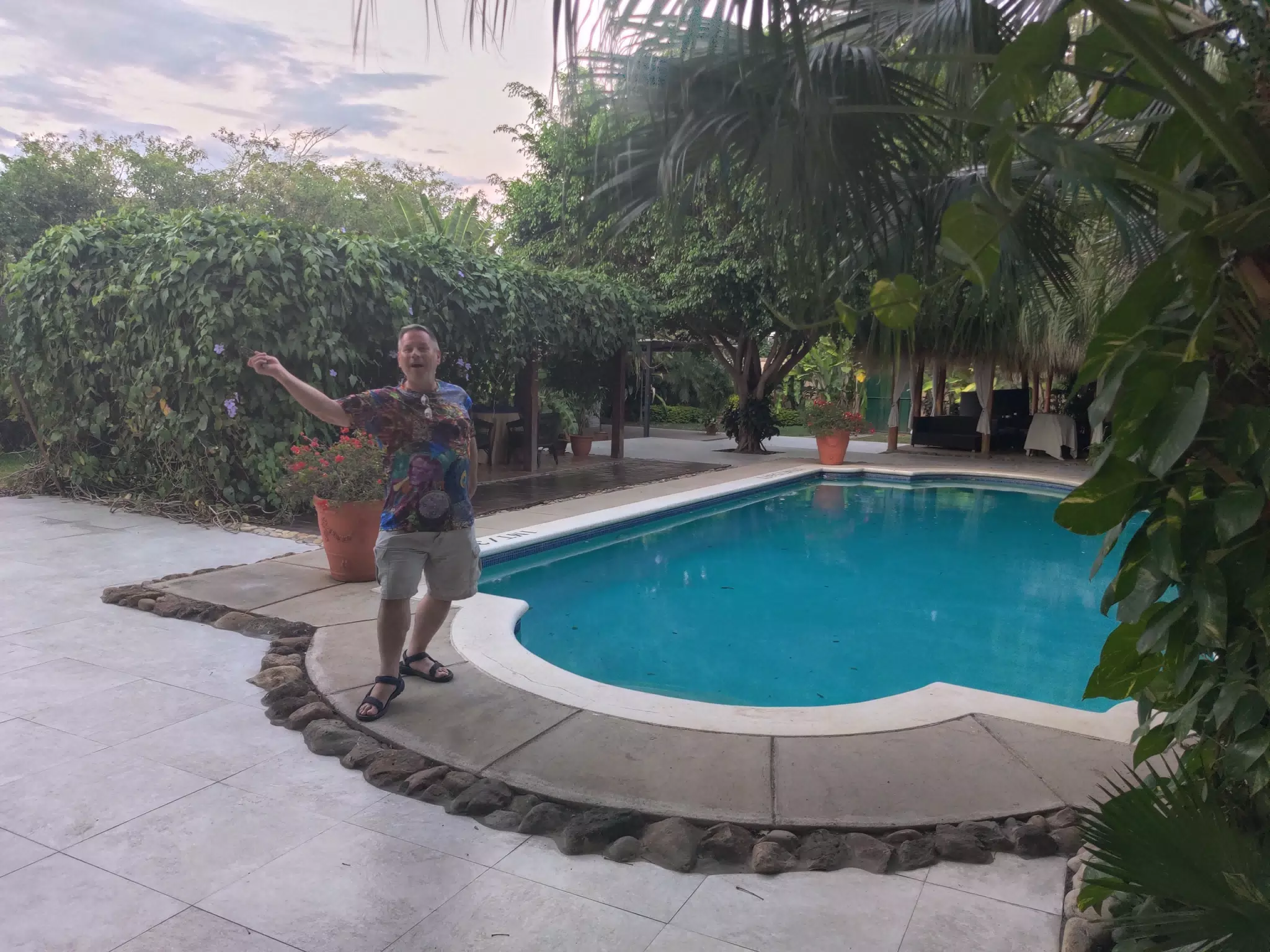 Paul by the Pool at the Hotel Los Robles in Managua