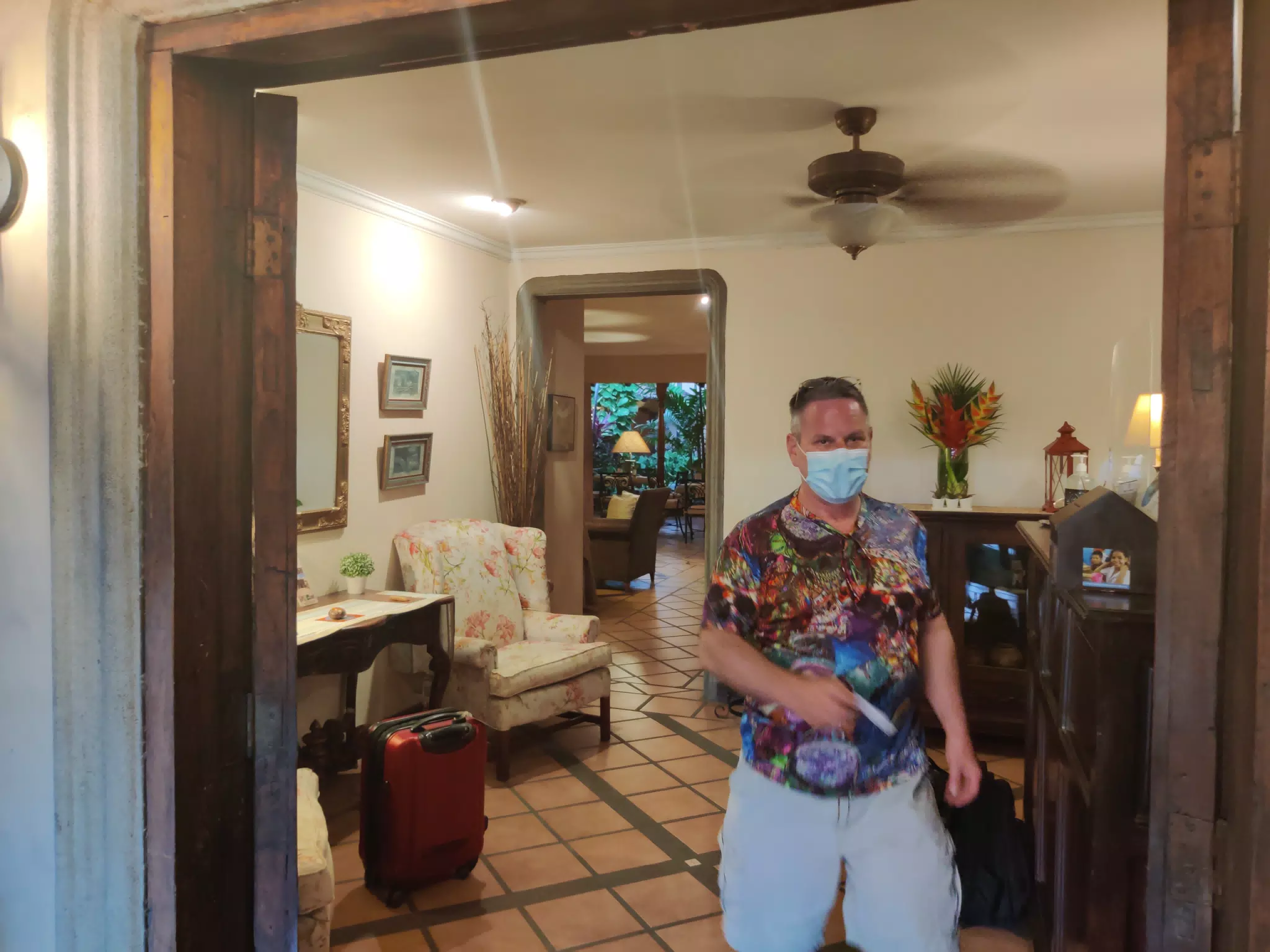 Paul in Hotel Los Robles Lobby