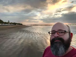 Scott on Tupilapa Beach, Nicaragua